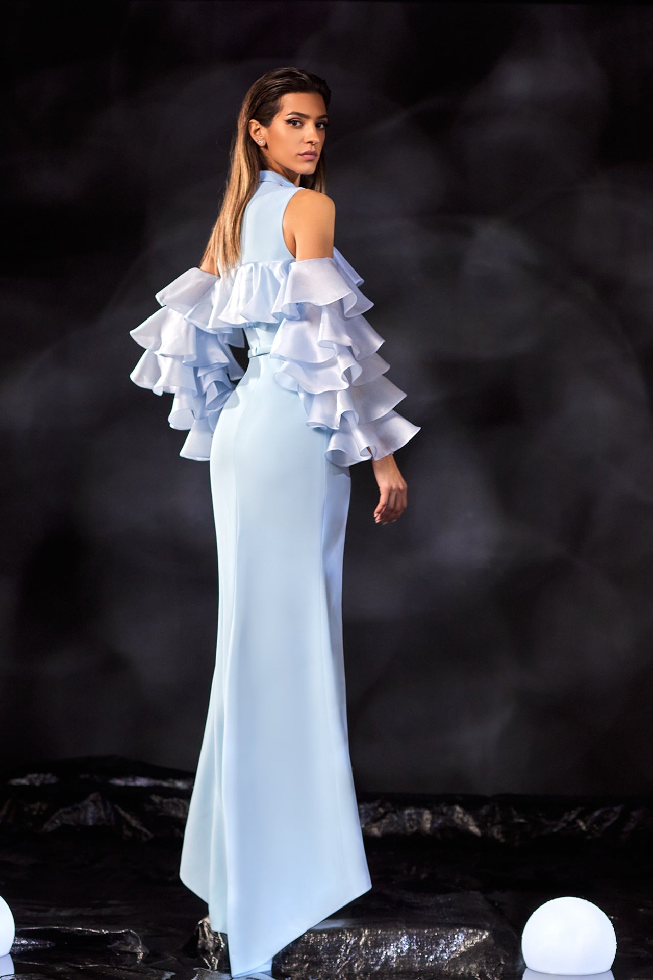 Abdo Aoude M15 Off-Shoulder Couture Dress