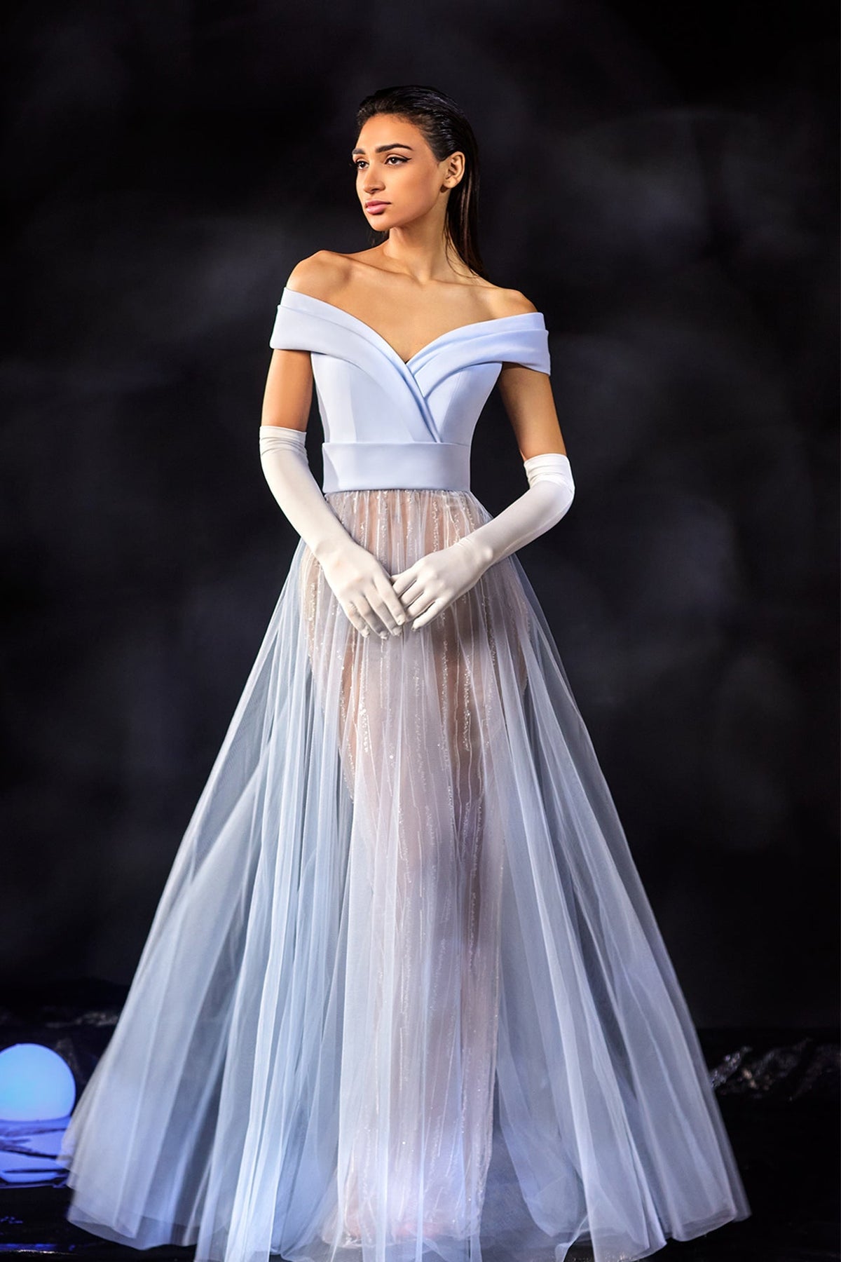Abdo Aoude M24 Off-Shoulder Couture Dress