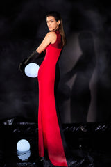 Abdo Aoude M02 Vertical Bicolor Couture Dress