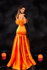 Abdo Aoude M19 Feathered Bandeau COUTURE Dress