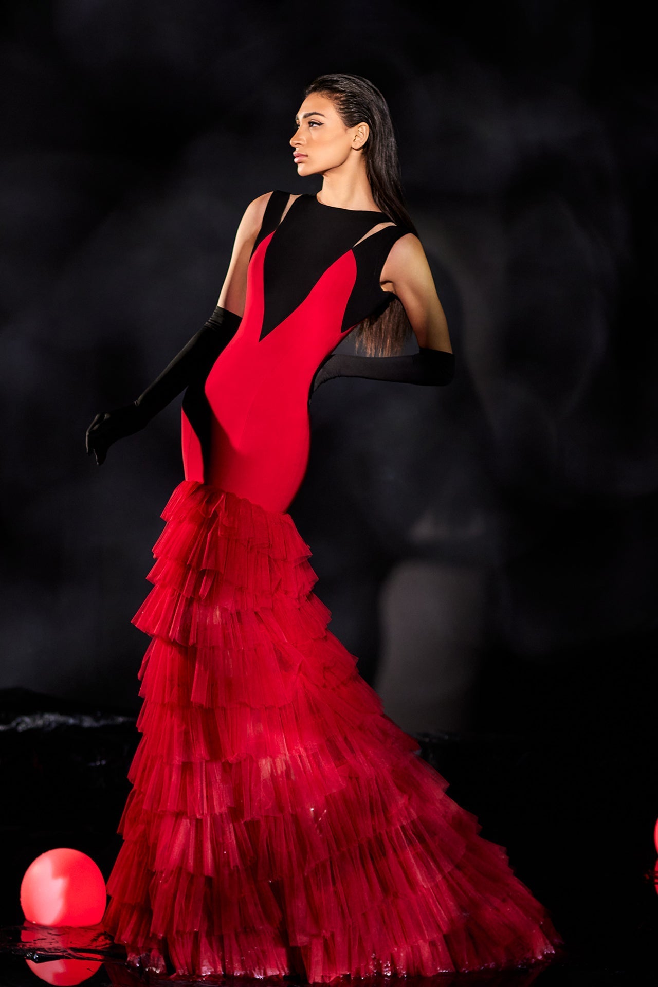 Abdo Aoude M05 Sleeveless Cut-Out Couture Dress
