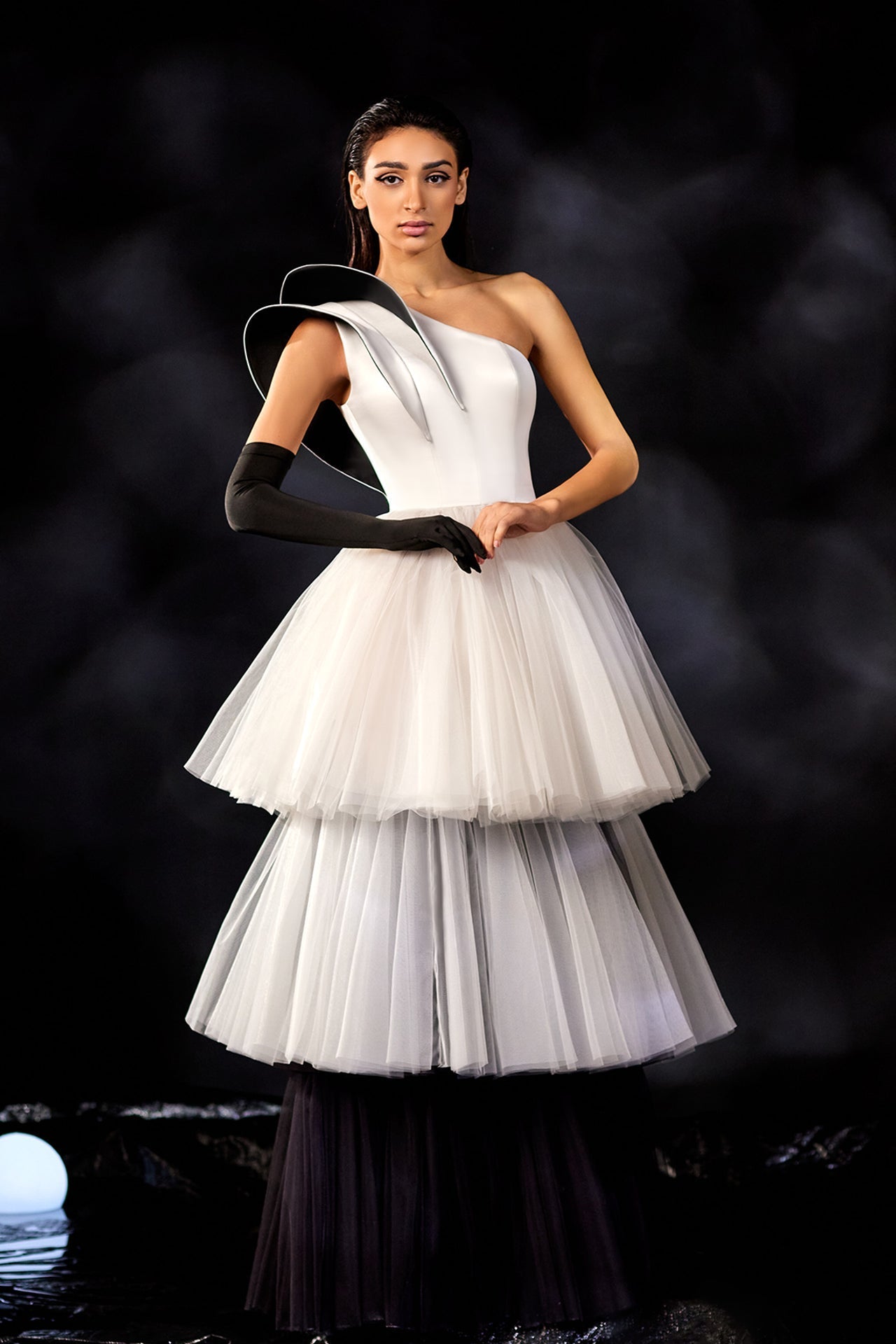 Abdo Aoude M11 One-Shoulder Couture Dress