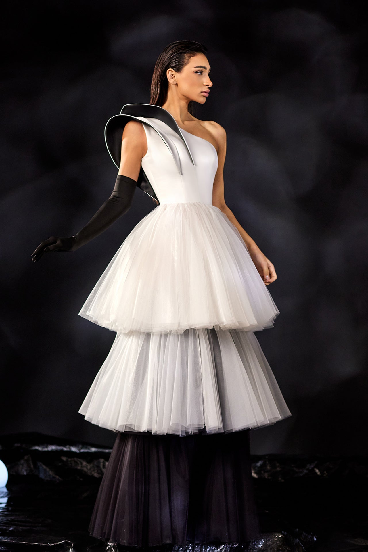 Abdo Aoude M11 One-Shoulder Couture Dress