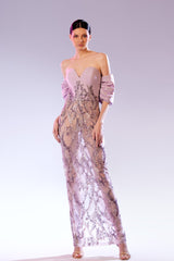 Abdo Aoude SS15 Off-the-Shoulder Couture Dress