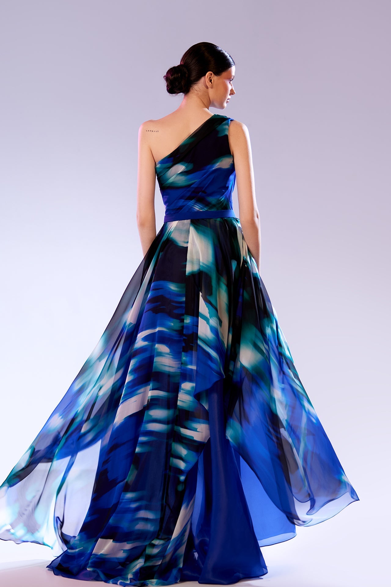 Abdo Aoude SS20 One-Shoulder Couture Dress