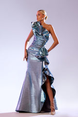 Abdo Aoude SS21 One-Shoulder Couture Dress