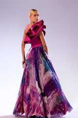 Abdo Aoude SS17 Asymmetrical One-Shoulder COUTURE Dress