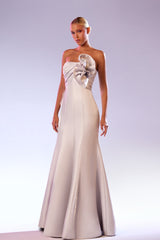 Abdo Aoude SS23 Sculpted Floral COUTURE Dress