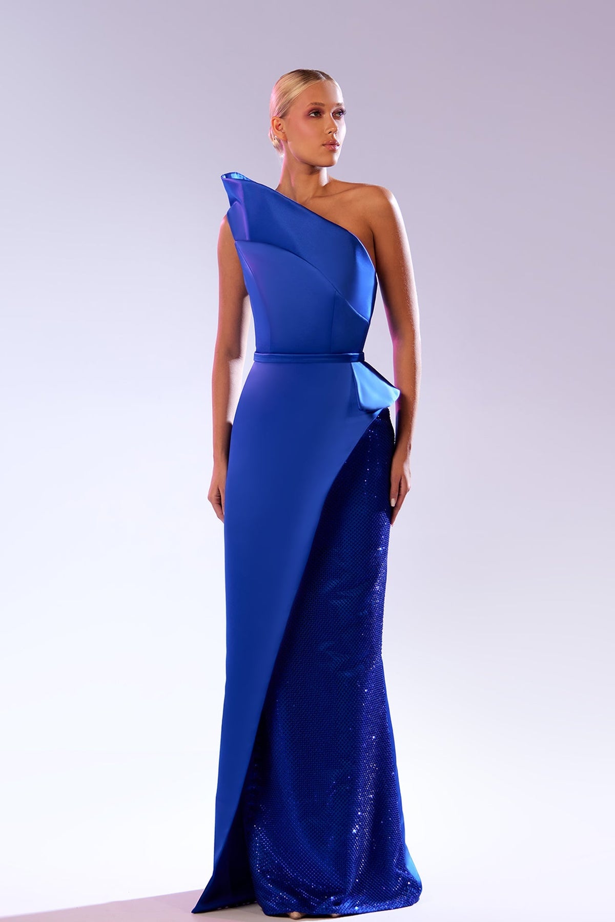 Abdo Aoude SS19 One-Shoulder Couture Dress