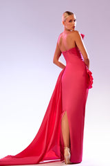 Abdo Aoude SS6 Asymmetrical Cape Couture Dress