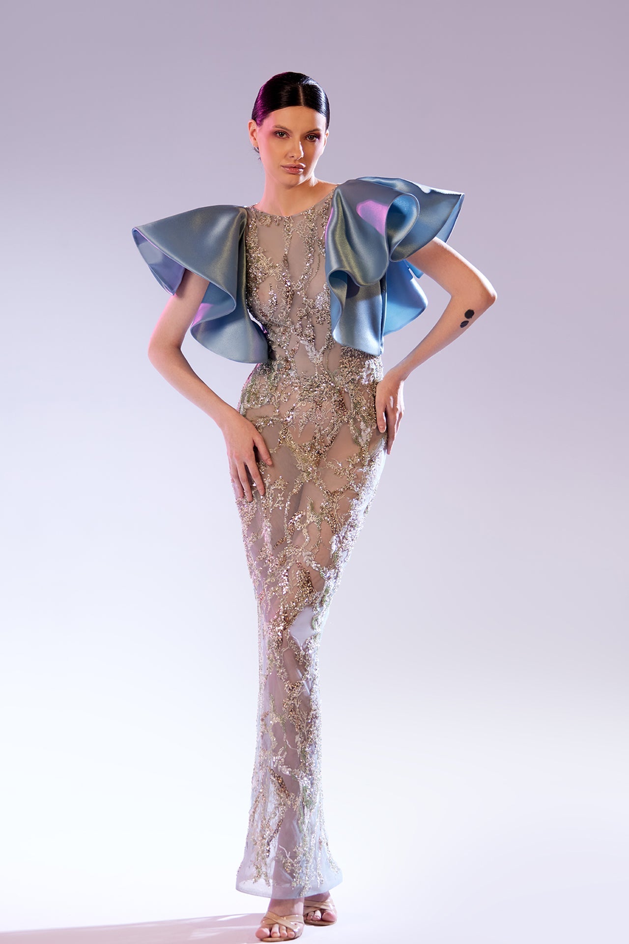 Abdo Aoude SS16 Sequin Couture Dress