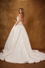 Abby Lane 97251 Plunging V-Neck Bridal Dress