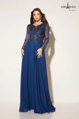 Abby Paris 96040W Beaded Mother of the Bride Dress