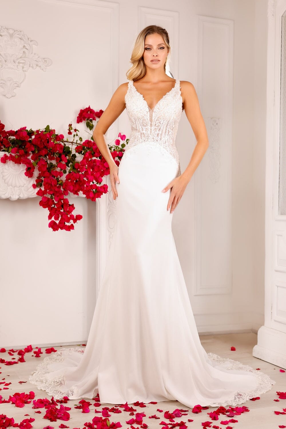 Abby Lane 97126 Beaded Lace Bridal Dress