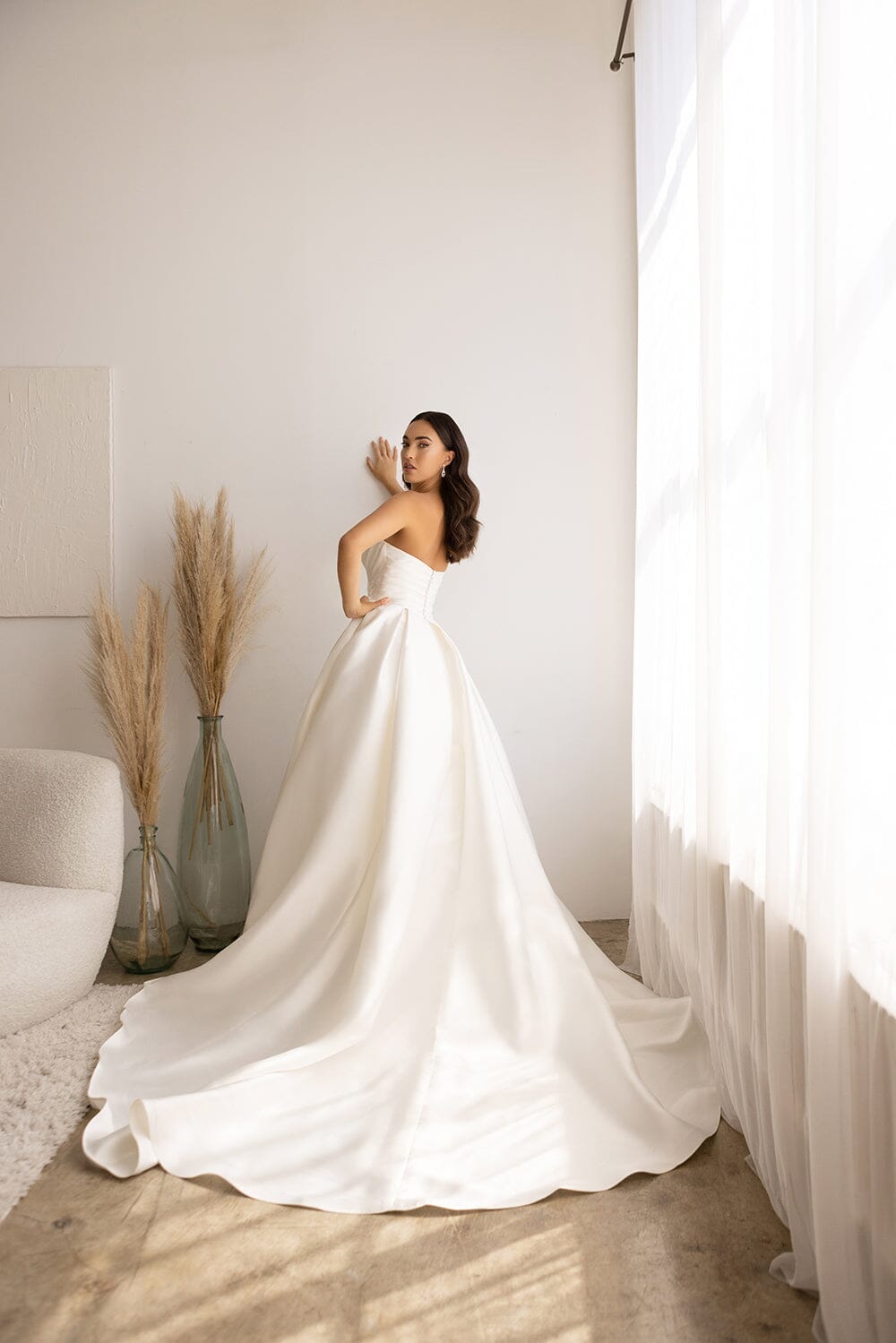 Abby Lane 97178 Textured Floral Lace Bridal Dress