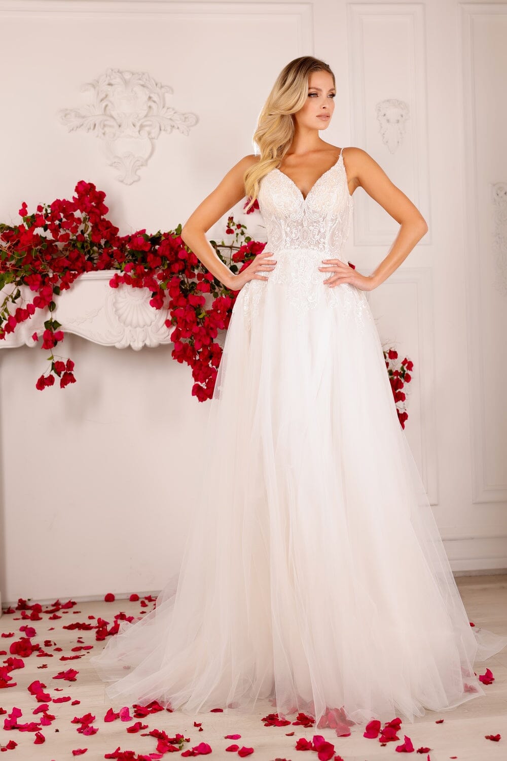Abby Lane 97131 Embroidered Lace Bridal Dress